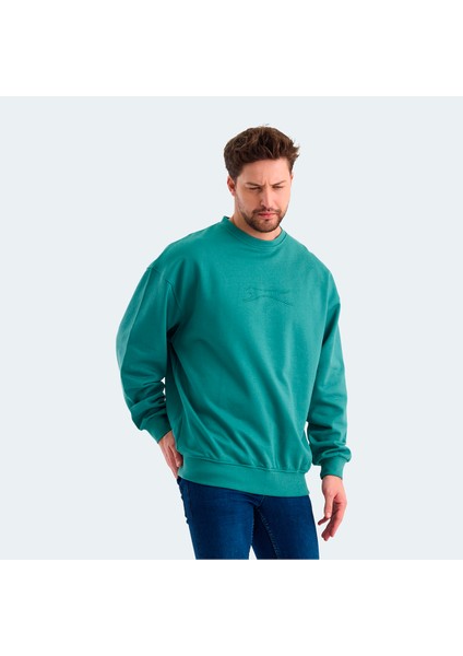 VADIK Erkek Oversize Sweatshirt Yeşil fırsatları