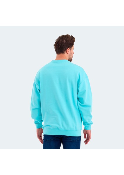 VADIK Erkek Oversize Sweatshirt Turkuaz fiyatları