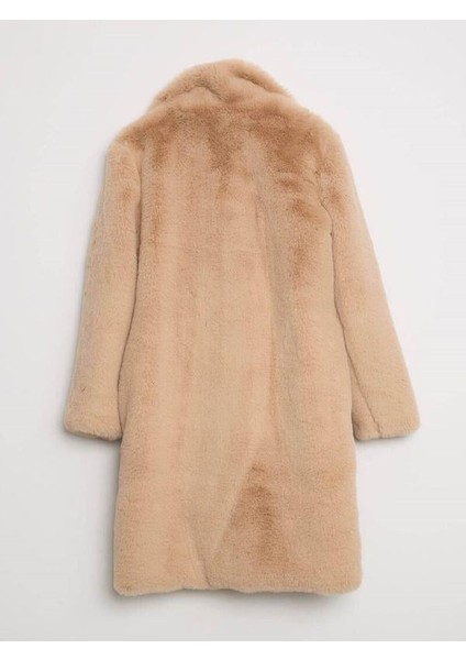 99451 Leopar Astarlı Peluş Kürk Karamel