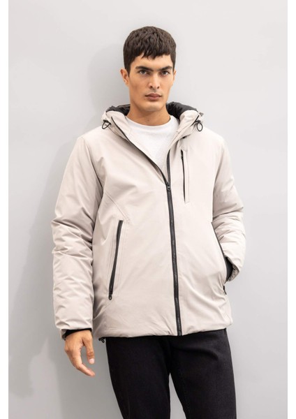 Su İtici Regular Fit Kapüşonlu Fermuarlı Mont A2620AX24WN