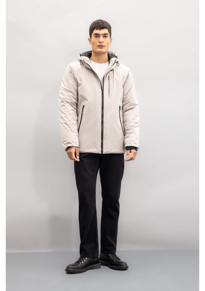 Su İtici Regular Fit Kapüşonlu Fermuarlı Mont A2620AX24WN fiyatları