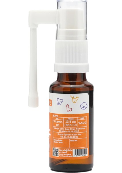 PRO1ONE Vitamin D3 Içeren Sprey Takviye Edici Gıda