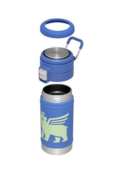 The Flowsteady Bear Cub Bottle Termos 0,35 L Mavi