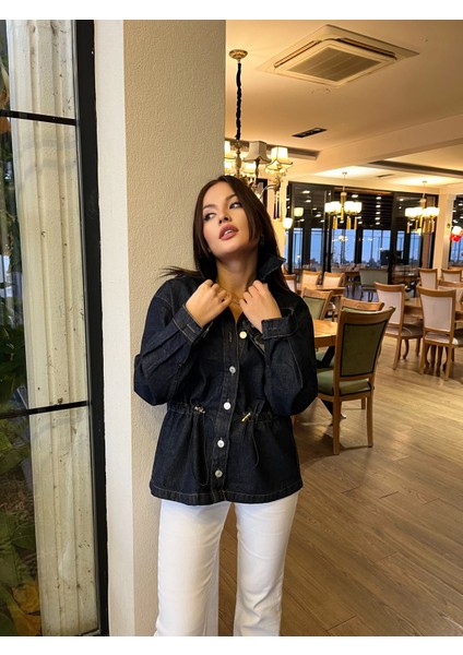 Kadın Kot Gömlek Lacivert indirimleri