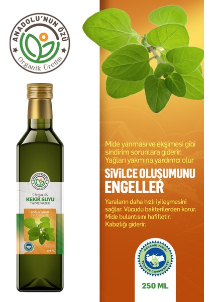 Organik Kekik Suyu ''250ml'' fiyatları