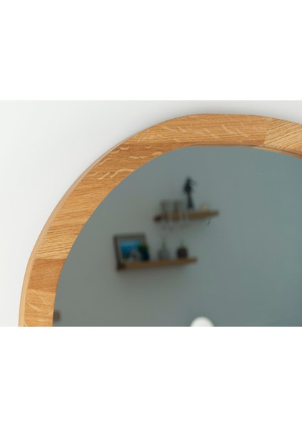 Naturel Ahşap Asimetrik Şık Duvar Aynası,dekoratif Salon ve Yatak Odası Aynası fiyatları