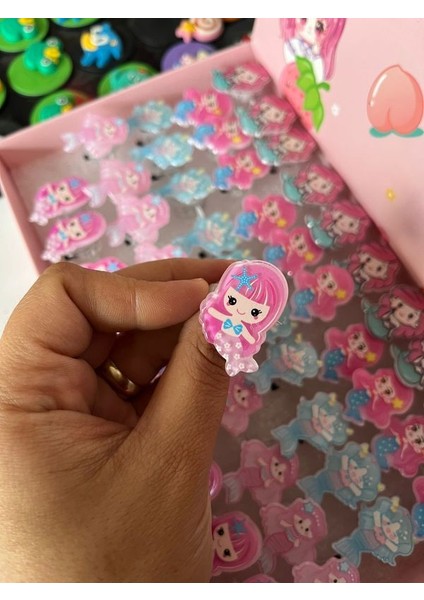 Deniz Kızı Çocuk Ayarlanabilir Işıklı Yüzük