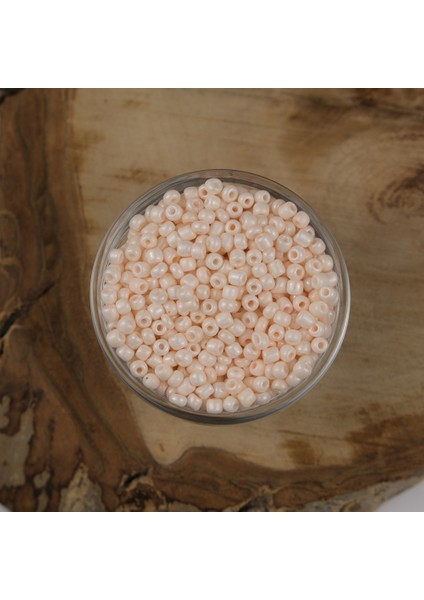 Abc Kum Boncuk Açık Pudra 4 mm 500 Gram 6/0 - 963