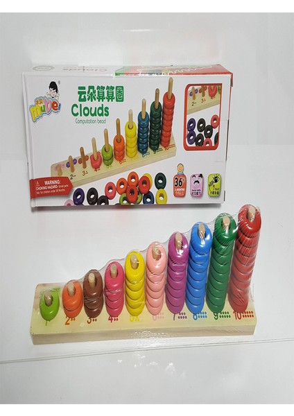 Ahşap Halka Sayı Boncuğu Oyuncak