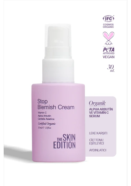 The Skin Edition Organik Yüz Bakım Kremi Alpha Arbutin, Vitamin C