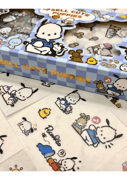 Sanrio Karakter Pocohacco 20 Yaprak Pet Sticker 20 Yaprak Kağıt Sticker