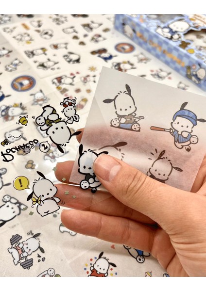 Sanrio Karakter Pocohacco 20 Yaprak Pet Sticker 20 Yaprak Kağıt Sticker