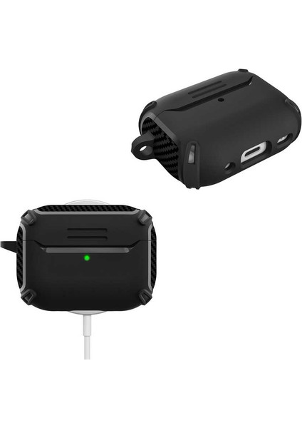 Apple Airpods Pro 2 Darbelere Dayanıklı Karbonfiber Dokulu Airbag-26 Kılıf