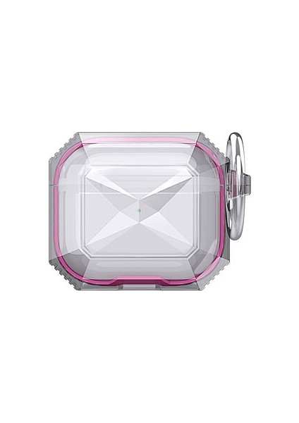 Apple Airpods 3. Nesilşeffaf Geometrik Tasarımlı Airbag-22 Silikon Kılıf