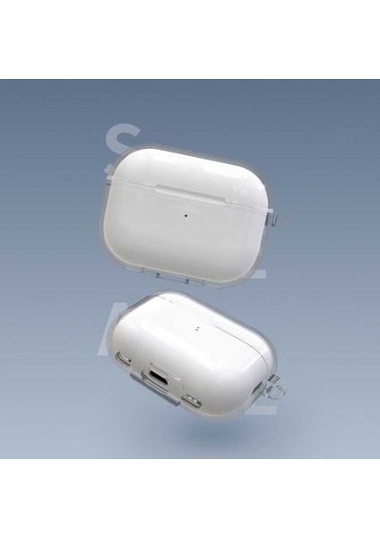 Apple Airpods Pro 2 Şeffaf Parmak Izi Bırakmayan Kristalize Kılıf Airbag-14