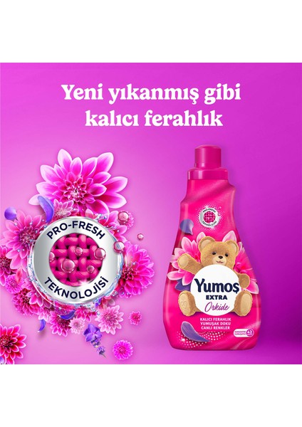 Extra Konsantre Çamaşır Yumuşatıcı Orkide 1008 ml 42 Yıkama