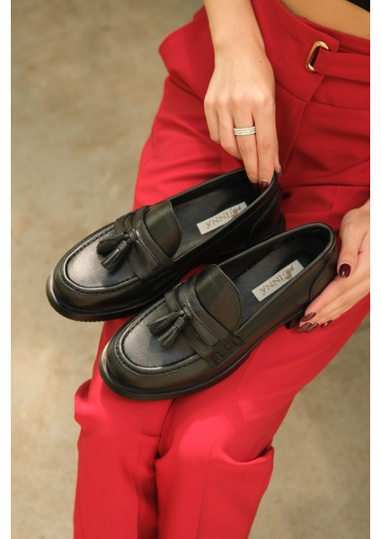 Benedetta Inna Kadın Hakiki Deri Loafer modelleri