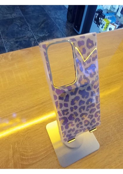Samsung Galaxy S24 Ultra Leopar Desen Hologramlı Kılıf Darbe Korumalı Kapak modelleri