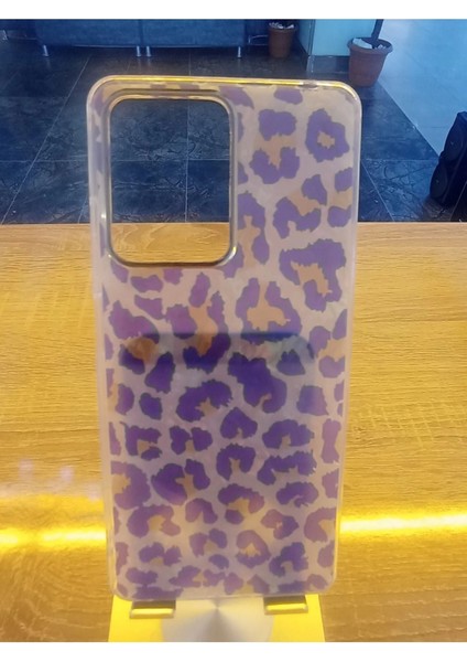 Xiaomi Redmi Note 12 Pro 5g Leopar Desen Hologramlı Kılıf Darbe Korumalı Kapak