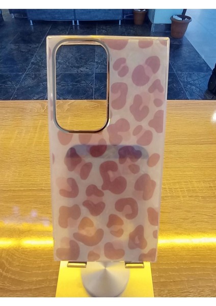 Samsung Galaxy S24 Ultra Leopar Desen Hologramlı Kılıf Darbe Korumalı Kapak