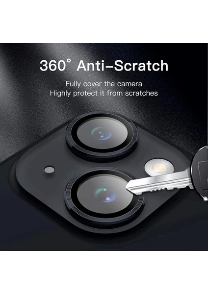 iPhone 15 ve iPhone 15 Plus Uyumlu Çizilmeye Dayanıklı Kamera Lens Koruyucu modelleri