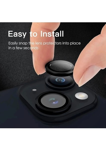 iPhone 15 ve iPhone 15 Plus Uyumlu Çizilmeye Dayanıklı Kamera Lens Koruyucu fırsatları
