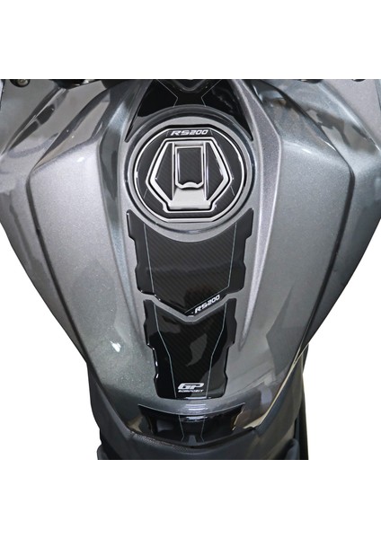 Bajaj Pulsar Rs 200 2015-2024 Uyumlu Tank Pad Karbon