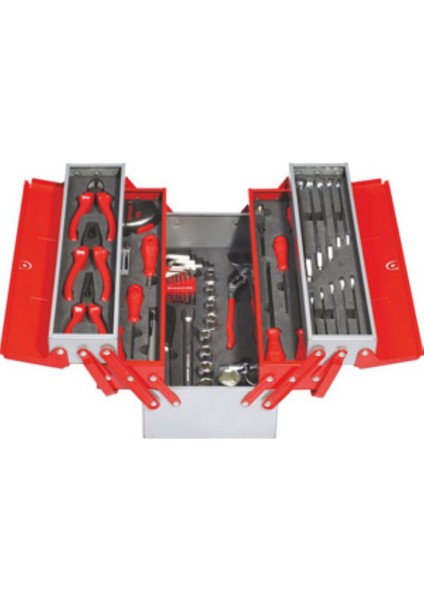 Mekanikçi Takım Çantası - 5 Göz 62 Pcs
