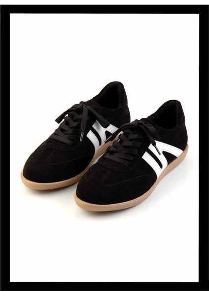 Siyah Süet Kadın Sneaker K01179770002