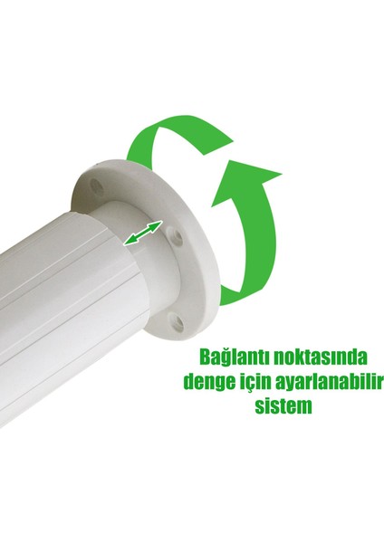 Mobilya - Koltuk - Kanepe - Tezgah - Ünite Ayağı - Ayarlı Beyaz Ayak 10 cm 4 Adet