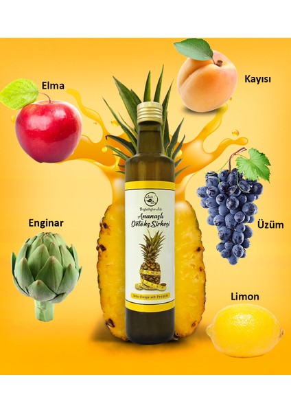 Ananas Sirkesi, Ananaslı Detoks Sirkesi 500 ml