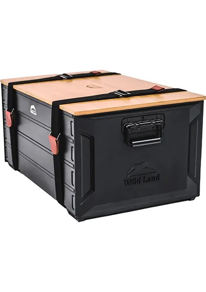 Bambu Kapaklı Alüminyum Katlanır Saklama Kutusu 46L fiyatları