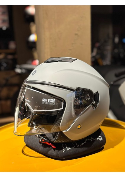 Jet&ofc Ibiza M.c Sv (Gözlükü) Nardo Gri Kask