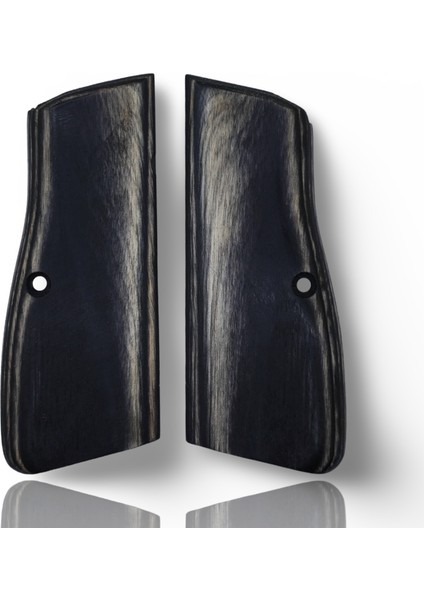 Kabzası - Zig 14, Browning Hp, High Power 14, Dik Kasa, Browning Halkalı (Halka Için Kesim Yaptırmak Için Mesaj Atın), Halkasız ile Uyumlu - Sadece Vernik Uygulanmış - Lamine