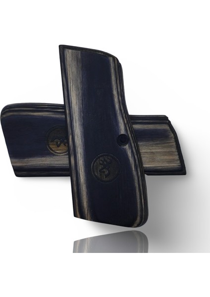 Kabzası - Zig 14, Browning Hp, High Power 14, Dik Kasa, Browning Halkalı (Halka Için Kesim Yaptırmak Için Mesaj Atın), Halkasız ile Uyumlu - Sadece Vernik Uygulanmış - Lamine modelleri