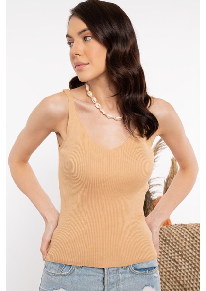 Ip Askılı Camel Bluz