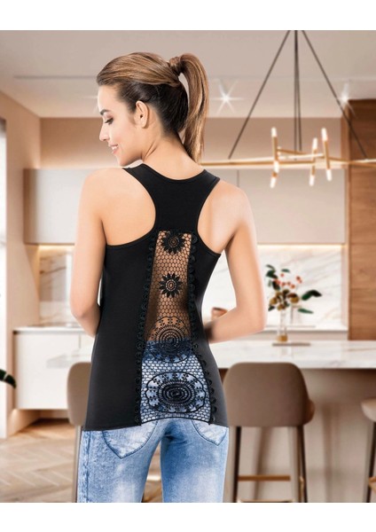 Modlive Derya Kurşun Güpür Detaylı Sporcu Atlet 135