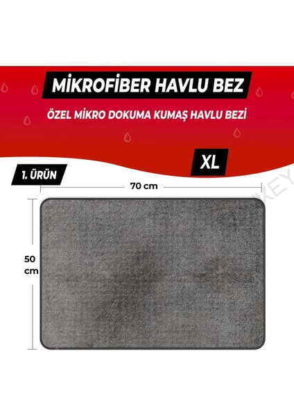 - Mikrofiber Oto Yıkama Temizleme Seti | Araç Kurulama Havlusu + Cam Bezi + Araba Yıkama Eldiveni Paketi (3'lü Set)