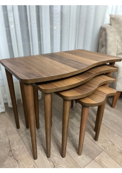 Monaco Zigon Sehpa Mdf 4'lü