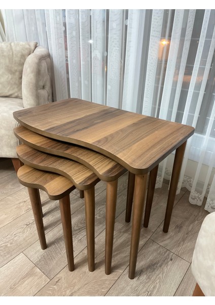 Monaco Zigon Sehpa Mdf 4'lü