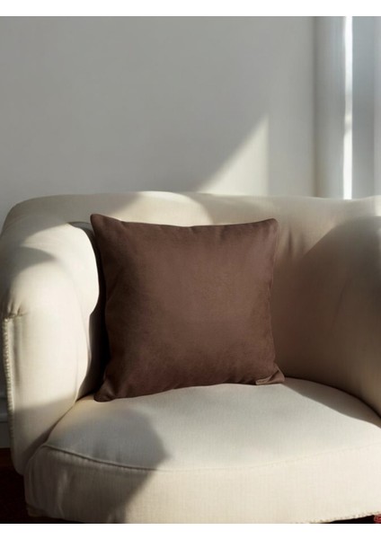 Flat Kare Suni Nubuk Deri Düz Dekoratif Kırlent Kılıfı 40X40 45X45 50X50 fiyatları