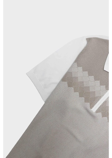 Fermuarlı Polo Yaka Kısa Kol Erkek T-Shirt modelleri