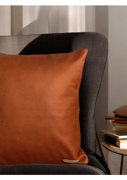 Flat Kare Suni Nubuk Deri Düz Dekoratif Kırlent Kılıfı 40X40 45X45 50X50 indirimleri