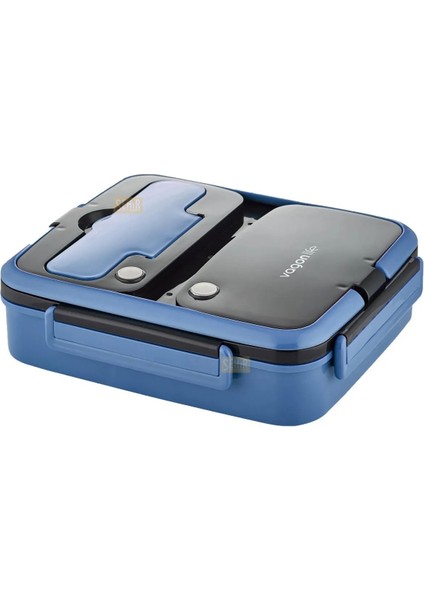 Bento 1000ML Lunchbox Yeni Koleksiyon Tek Katlı 3 Bölmeli Paslanmaz Çelik Sefer Tası Yemek Kutusu
