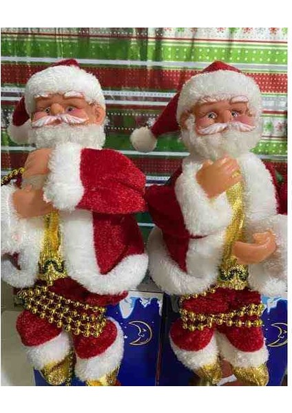 Müzikli Hareketli Zincire Tırmanan Noel Baba