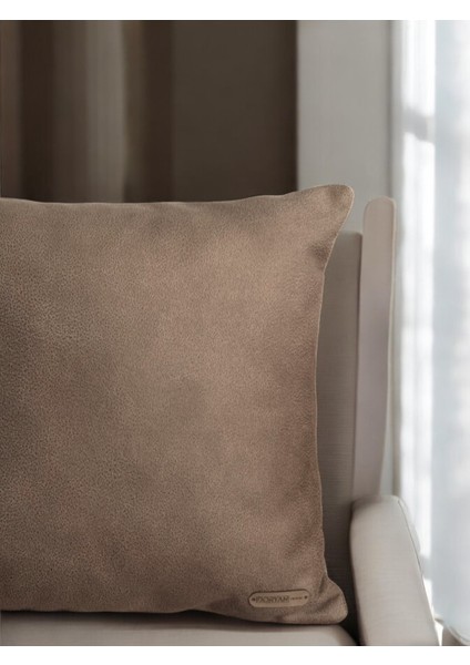 Flat Kare Suni Nubuk Deri Düz Dekoratif Kırlent Kılıfı 40X40 45X45 50X50 indirimleri