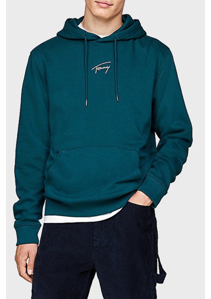 Pamuklu Regular Fit Kapüşonlu Sweat Erkek Sweat DM0DM20507 Cwg