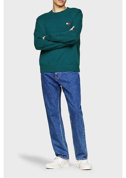 Yün Karışımlı Regular Fit Bisiklet Yaka Kazak Erkek Kazak DM0DM20706 Cwg