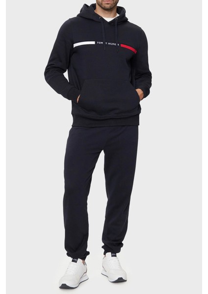 Pamuk Karışımlı Regular Fit Kanguru Cepli Kapüşonlu Sweat Erkek Sweat MW0MW37361 Dw5 modelleri
