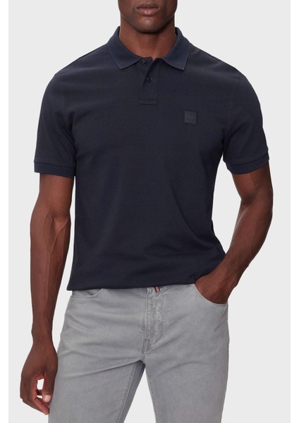 Streç Pamuklu Slim Fit Düğmeli Polo Yaka T Shirt Erkek Polo Yaka T Shirt 50507803 404